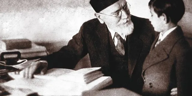 Ο Ελευθέριος Βενιζέλος με τον αγαπημένο του εγγονό, Λευτεράκη, 1931.