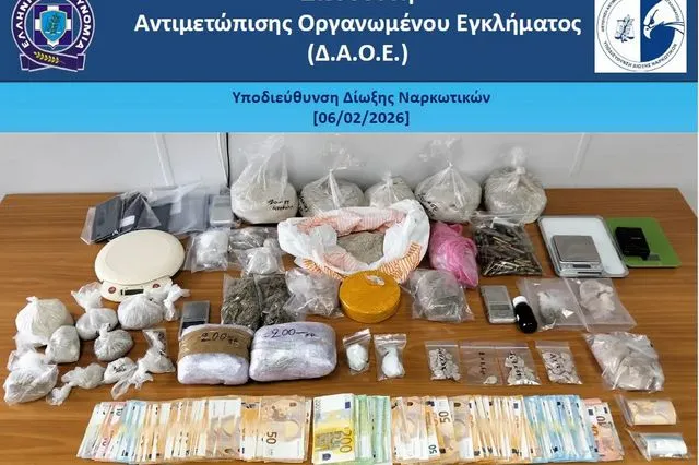 Εξαρθρώθηκε κύκλωμα διακίνησης κοκαΐνης, ηρωίνης και κάνναβης
