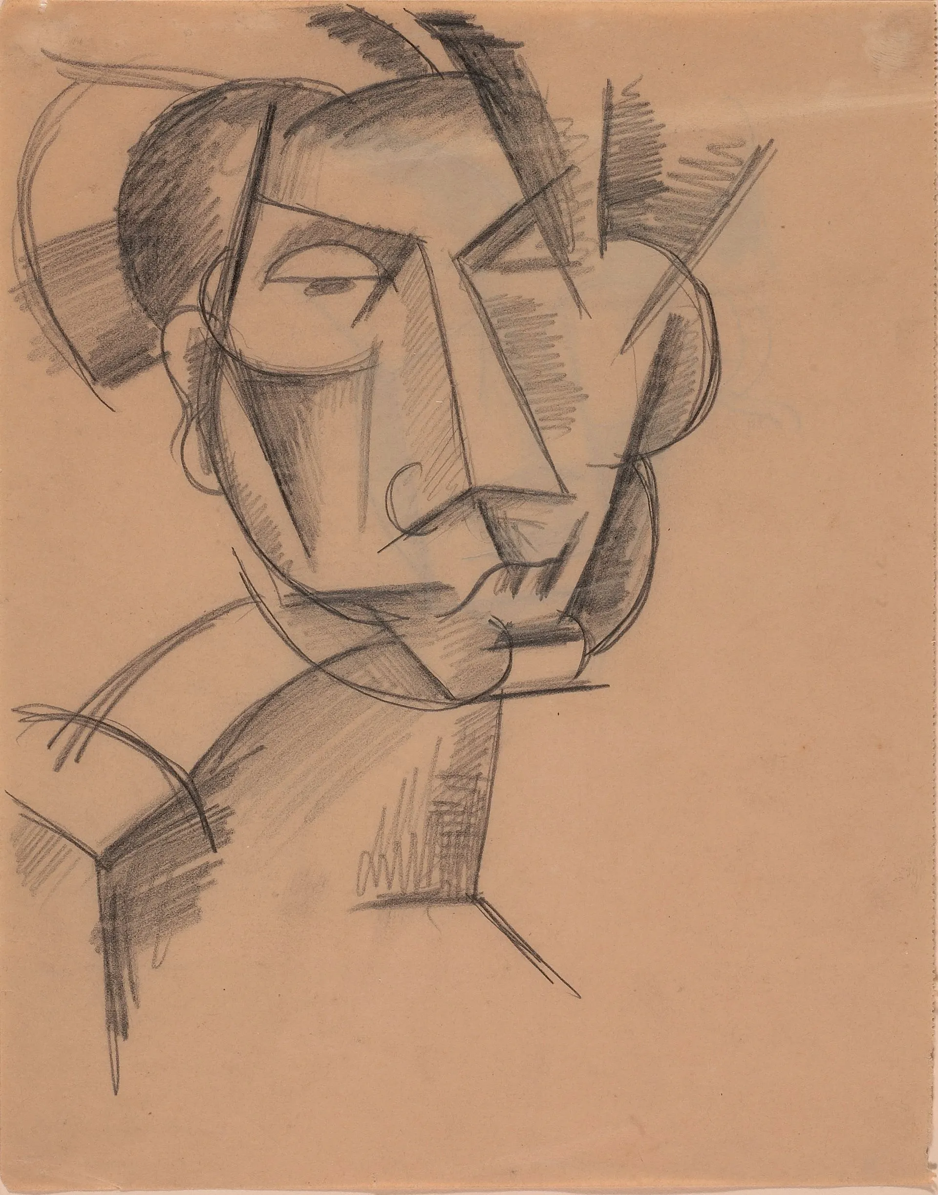 Liubov Popova, Ιβάνοβσκοε (Ρωσική Αυτοκρατορία, σημ. Ρωσία) 1889 – Μόσχα (ΕΣΣΔ, σημ. Ρωσία) 1924 Μελέτη για γυναικείο πορτρέτο