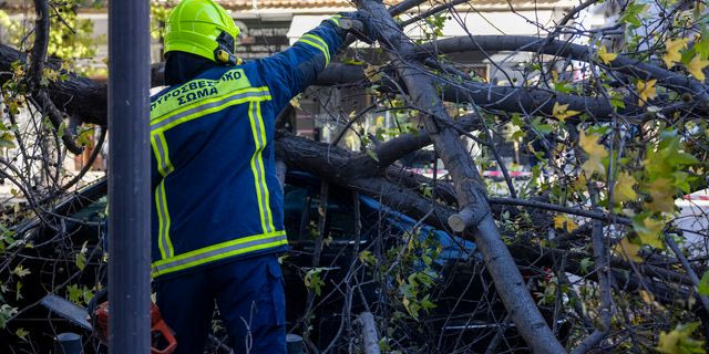 Θεσσαλονίκη: Προβλήματα στο αεροδρόμιο και πτώσεις δέντρων λόγω ισχυρών ανέμων