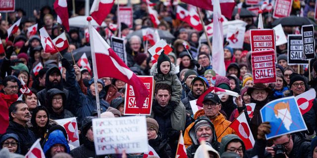 Διαμαρτυρία κατά της ενδεχόμενης παραχώρησης της Γροιλανδίας στον Τραμπ