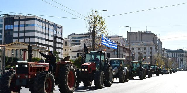 Αναχώρηση των αγροτών από την Αθήνα