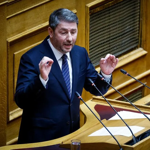 Ο Νίκος Ανδρουλάκης στη Βουλή