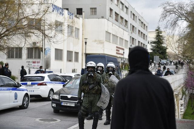 Αστυνομική επιχείρηση στο ΑΠΘ (φωτογραφία αρχείου)