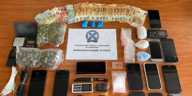 Εξαρθρώθηκε κύκλωμα διακίνησης κοκαΐνης και κάνναβης στην Βορειοανατολική Αττική
