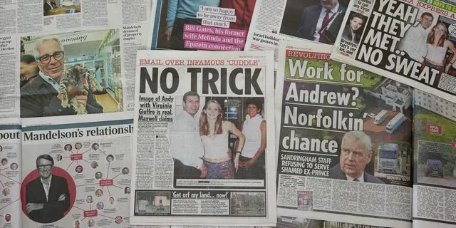 Βρετανικές εφημερίδες μετά τις αποκαλύψεις για την υπόθεση Έπσταϊν