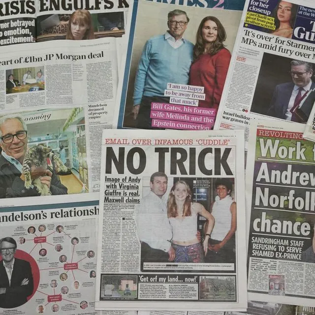 Βρετανικές εφημερίδες μετά τις αποκαλύψεις για την υπόθεση Έπσταϊν