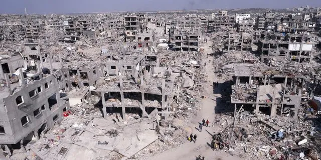 Η ισοπεδωμένη από τους ισραηλινούς βομβαρδισμούς Γάζα