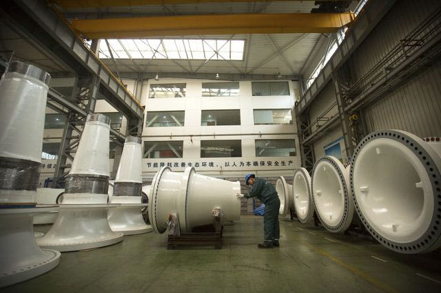 Το εργοστάσιο της Goldwind στο Πεκίνο.