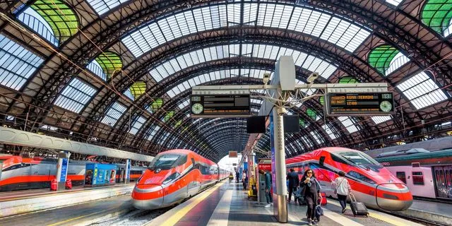 Σιδηροδρομικός σταθμός στην Ιταλία