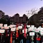 Συγκέντρωση της ΚΝΕ στην Καισαριανή για τις φωτογραφίες των 200 εκτελεσθέντων