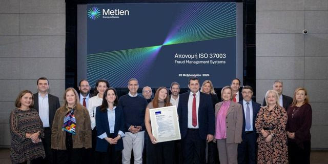 Η METLEN πρωτοπορεί στη διαχείριση των κινδύνων απάτης με πιστοποίηση ISO 37003 από την TÜV NORD Ελλάδας