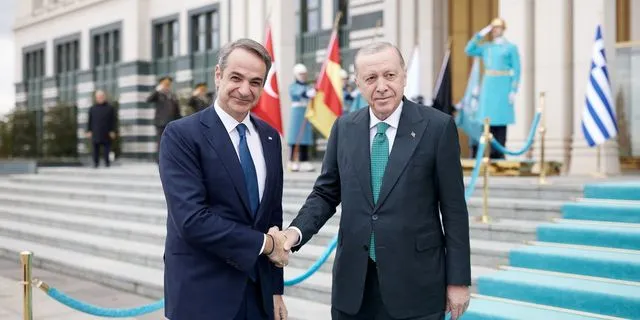 Συνάντηση του Κυριάκου Μητσοτάκη με τον Ρετζέπ Ταγίπ Ερντογάν στην Άγκυρα