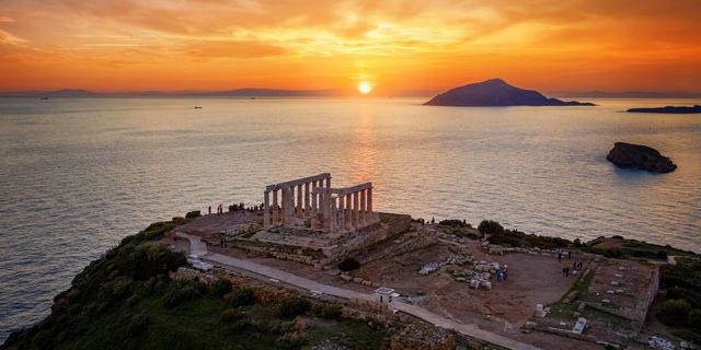 Ο ναός του Ποσειδώνα στο Σούνιο