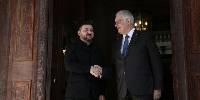 Συνάντηση του Προέδρου της Δημοκρατίας Κώστα Τασούλα με τον Πρόεδρο της Ουκρανίας Volodymyr Zelenskyy, στο Προεδρικό Μέγαρο