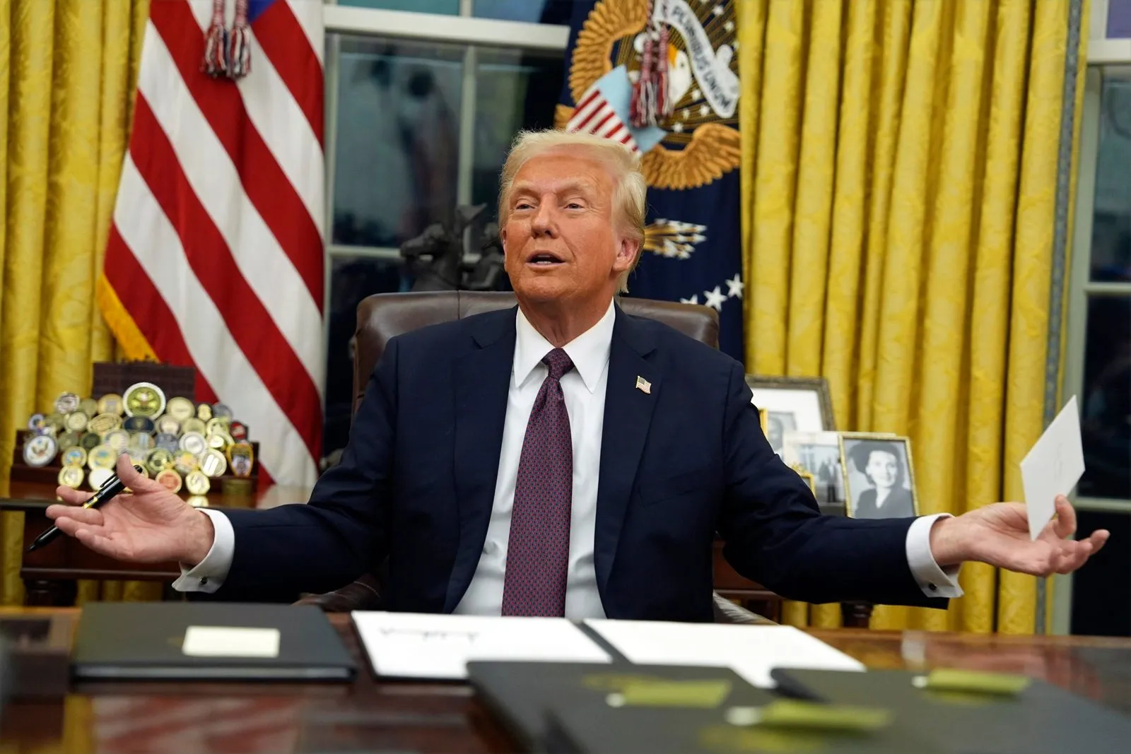 Ο Ντόναλντ Τραμπ στο Οβάλ Γραφείο