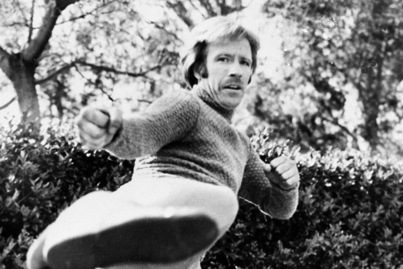 Ο Chuck Norris το 1977