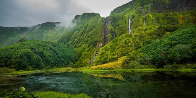 Flores Island Azores. Portugal