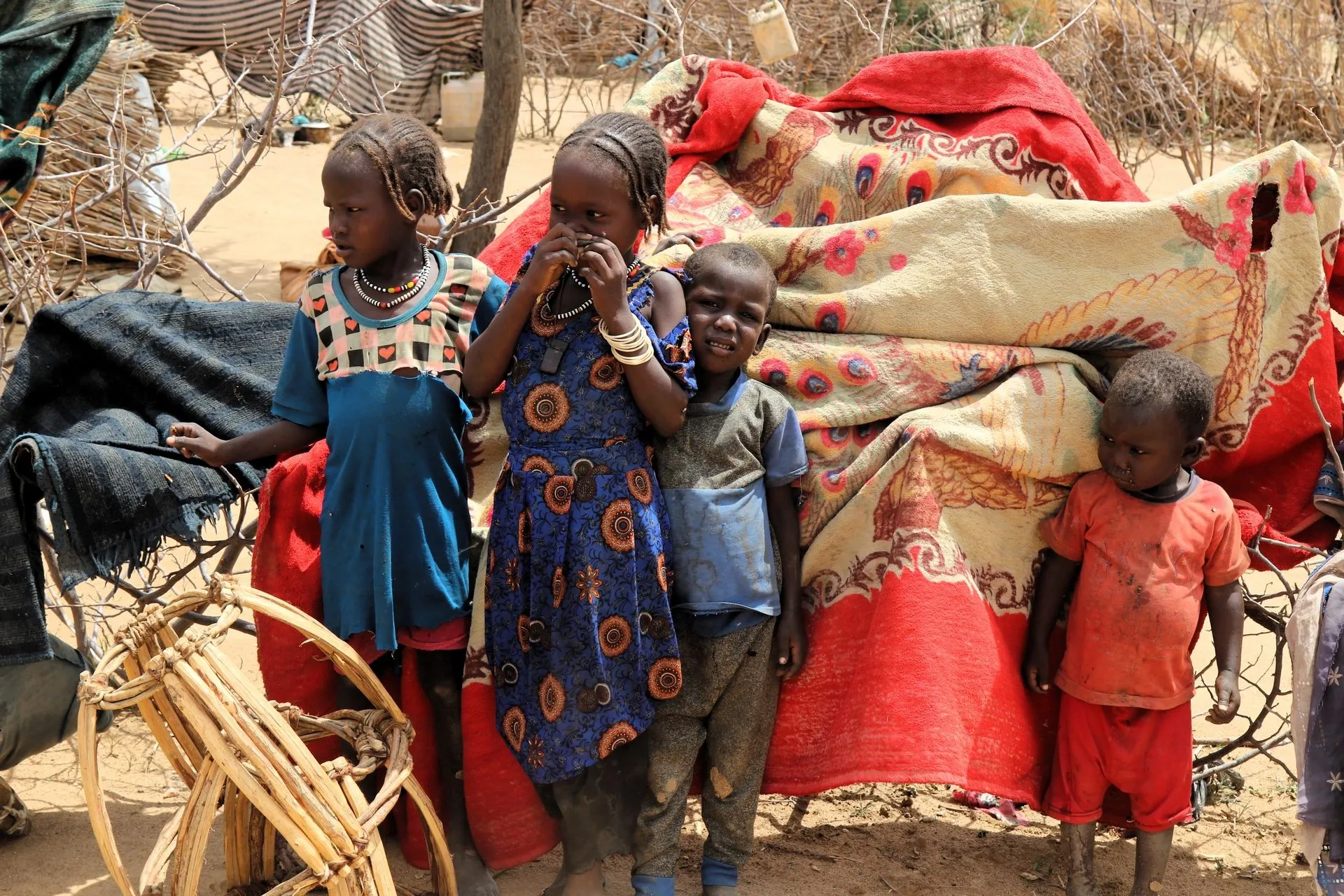 Παιδιά Μασαλίτ στο Αντρέ. Οι Μασαλίτ, μαζί με τους Ζαγάουα, είναι οι κοινότητες που υπέστησαν συστηματική γενοκτονία στο Νταρφούρ.