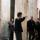 Γυρίσματα για την ταινία "The Riders", με πρωταγωνιστή τον Μπράντ Πιτ, στην πλατεία Κοτζιά