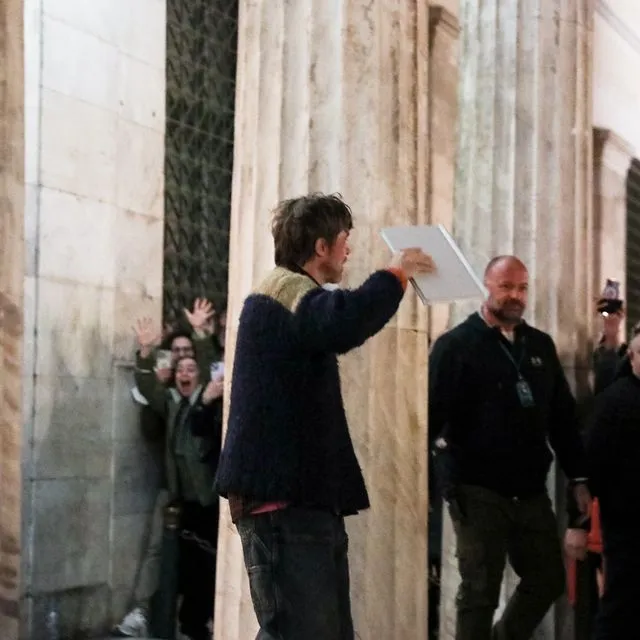 Γυρίσματα για την ταινία "The Riders", με πρωταγωνιστή τον Μπράντ Πιτ, στην πλατεία Κοτζιά