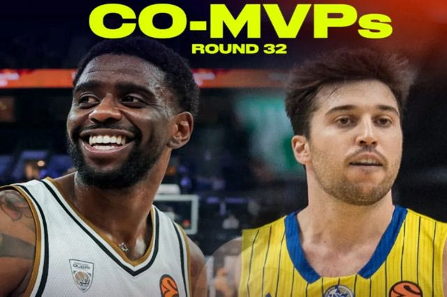 EuroLeague: Μπέικον και Μπλατ οι MVP’s της 32ης αγωνιστικής
