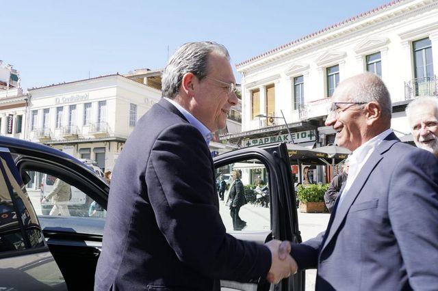 Ο Σωκράτης Φάμελλος στην Λαμία.