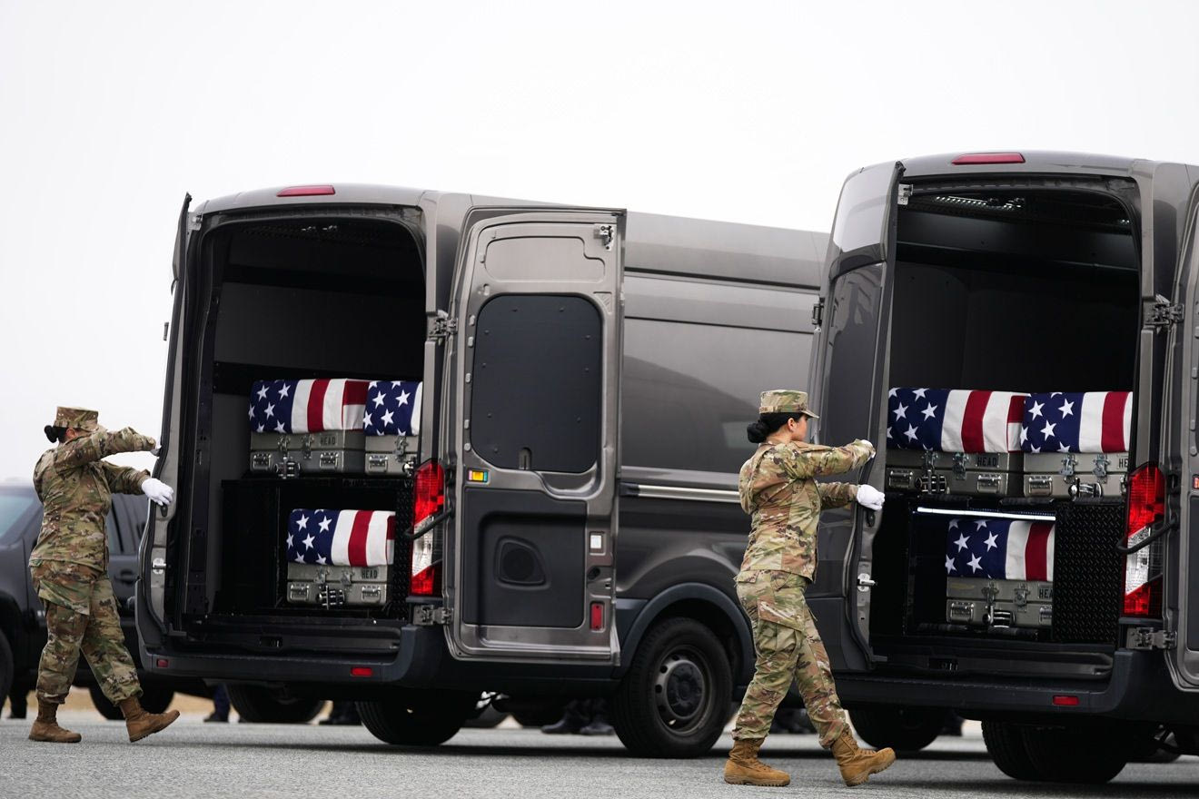 Οι σοροί των Αμερικανών στρατιωτών