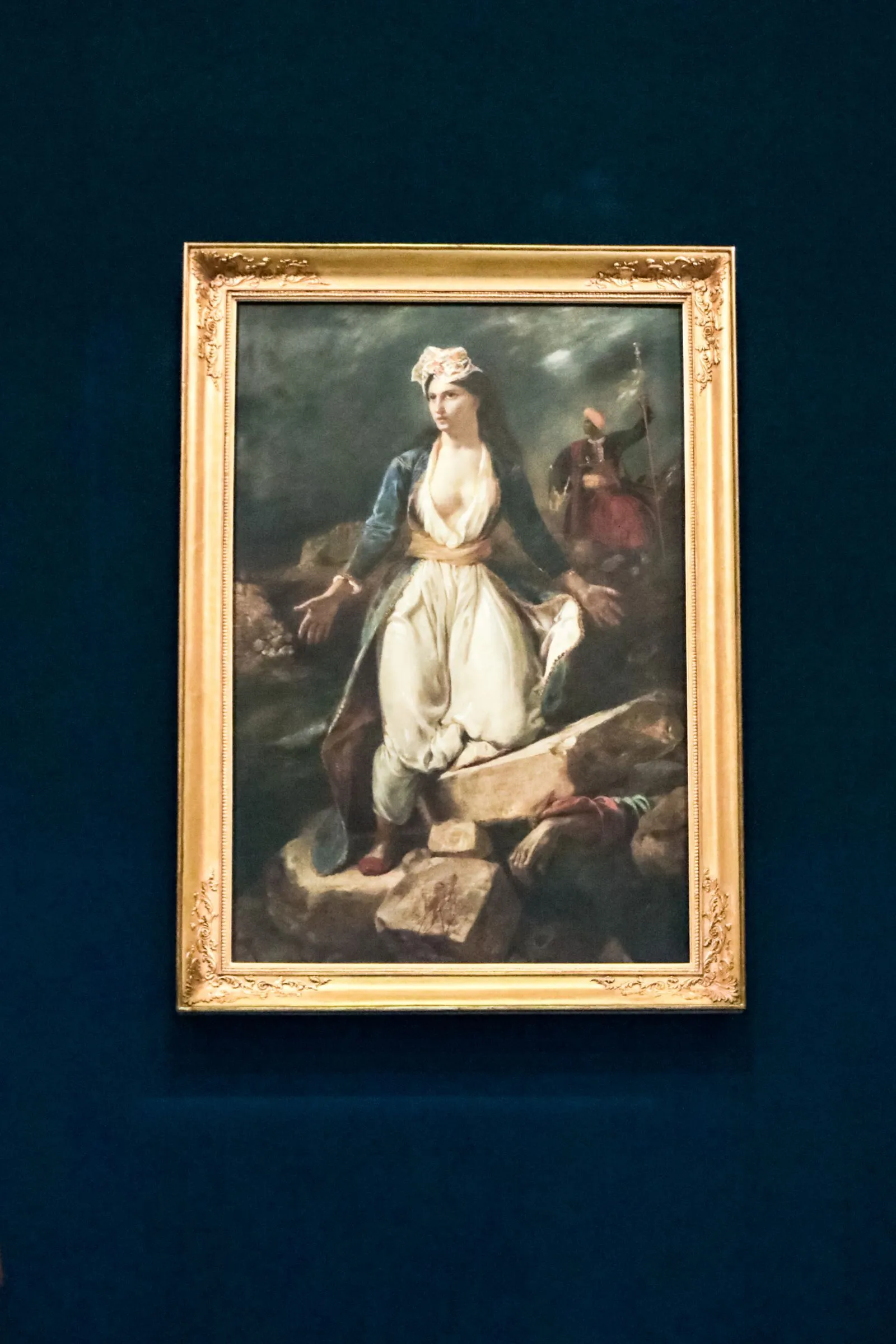 Ο πίνακας του Ευγένιου Ντελακρουά «Η Ελλάδα στα ερείπια του Μεσολογγίου» στο Μεσολόγγι