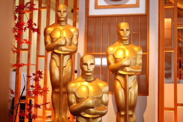 Μεγάλα αγαλματίδια των Όσκαρ που βρίσκονται στο Dolby Theatre στο Λος Άντζελες
