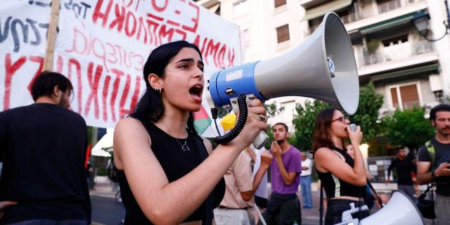 Αντιπολεμικό συλλαλητήριο στην Αθήνα (φωτογραφία αρχείου)