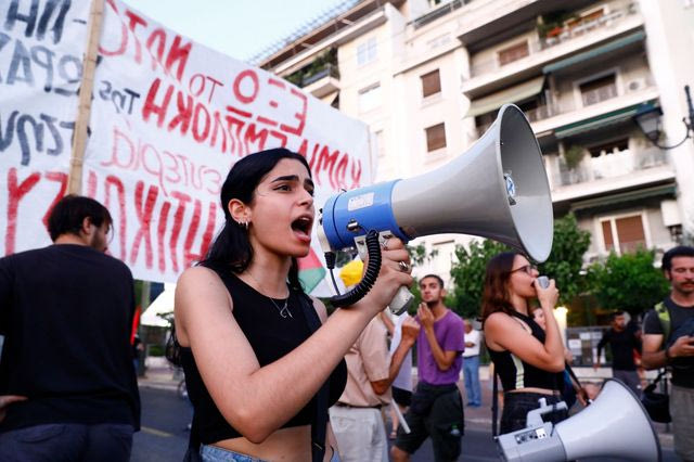 Αντιπολεμικό συλλαλητήριο στην Αθήνα (φωτογραφία αρχείου)