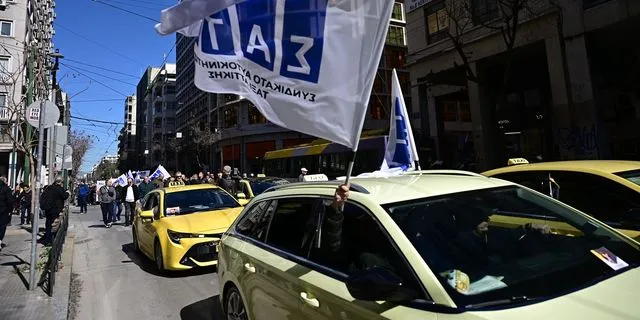 Απεργιακές κινητοποιήσεις των οδηγών ταξί της Αττικής