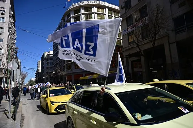 Απεργιακές κινητοποιήσεις των οδηγών ταξί της Αττικής