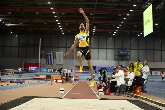 Τεντόγλου: Με άλμα στα 8.22μ πήρε την πρώτη θέση στο Stoiximan Πανελλήνιο Πρωτάθλημα Κλειστού Στίβου