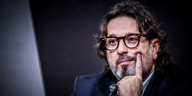 Ο Αντρέα Τρινκιέρι στην παρουσίασή του από τον ΠΑΟΚ