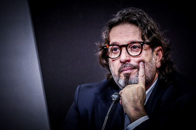 Ο Αντρέα Τρινκιέρι στην παρουσίασή του από τον ΠΑΟΚ