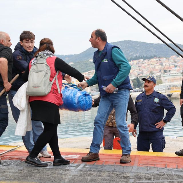 Διαμαρτυρία κτηνοτρόφων της Λέσβου στο λιμάνι της Μυτιλήνης