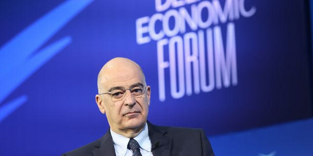 O Υπουργός Εθνικής Άμυνας, Νίκος Δένδιας, στο Οικονομικό Φόρουμ των Δελφών