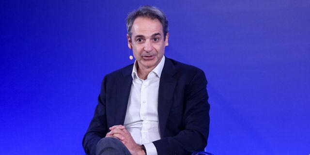 Ο Κυριάκος Μητσοτάκης στις εργασίες του 4ου προσυνεδρίου της Νέας Δημοκρατίας στο Ηράκλειο Κρήτης, Δευτέρα 20 Απριλίου 2026.