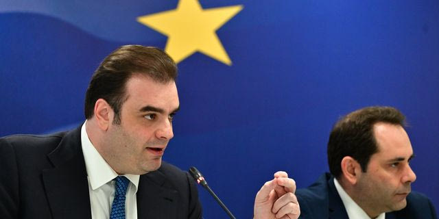 Συνέντευξη τύπου από τον υπουργό Εθνικής Οικονομίας και Οικονομικών Κυριάκο Πιερρακάκη, τους υφυπουργούς Θάνο Πετραλιά και Γιώργο Κώτσηρα και της Γενικής Γραμματέα Χρηματοπιστωτικού Τομέα και Διαχείρισης Ιδιωτικού Χρέους, Θεώνης Αλαμπάση, για την εξειδίκευση των μέτρων που ανακοίνωσε ο Πρωθυπουργός Κυριάκος Μητσοτάκης - Τετάρτη 22 Απριλίου 2026.