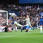 Στιγμιότυπο από τον αγώνα Τσέλσι-Μάντσεστερ Σίτι στο Λονδίνο, την Κυριακή 12 Απριλίου 2026.