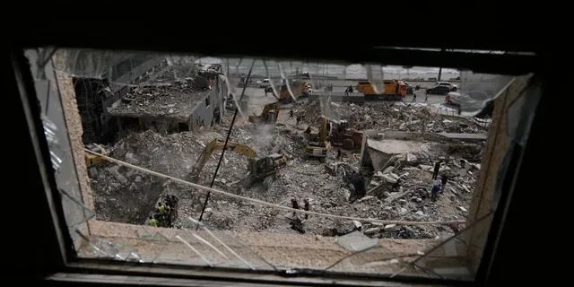 Κτίρια ισοπεδωμένα από ισραηλινές αεροπορικές επιδρομές στο νότιο Λίβανο