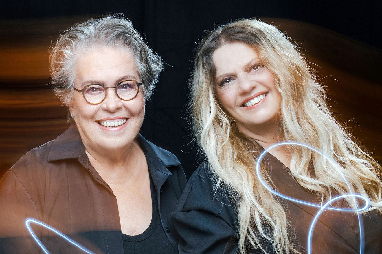 Δήμητρα Γαλάνη και Ελένη Τσαλιγοπούλου στον Λόφο της Σάνης