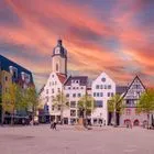 Η πλατεία της αγοράς στο κέντρο της Ιένα (Jena)