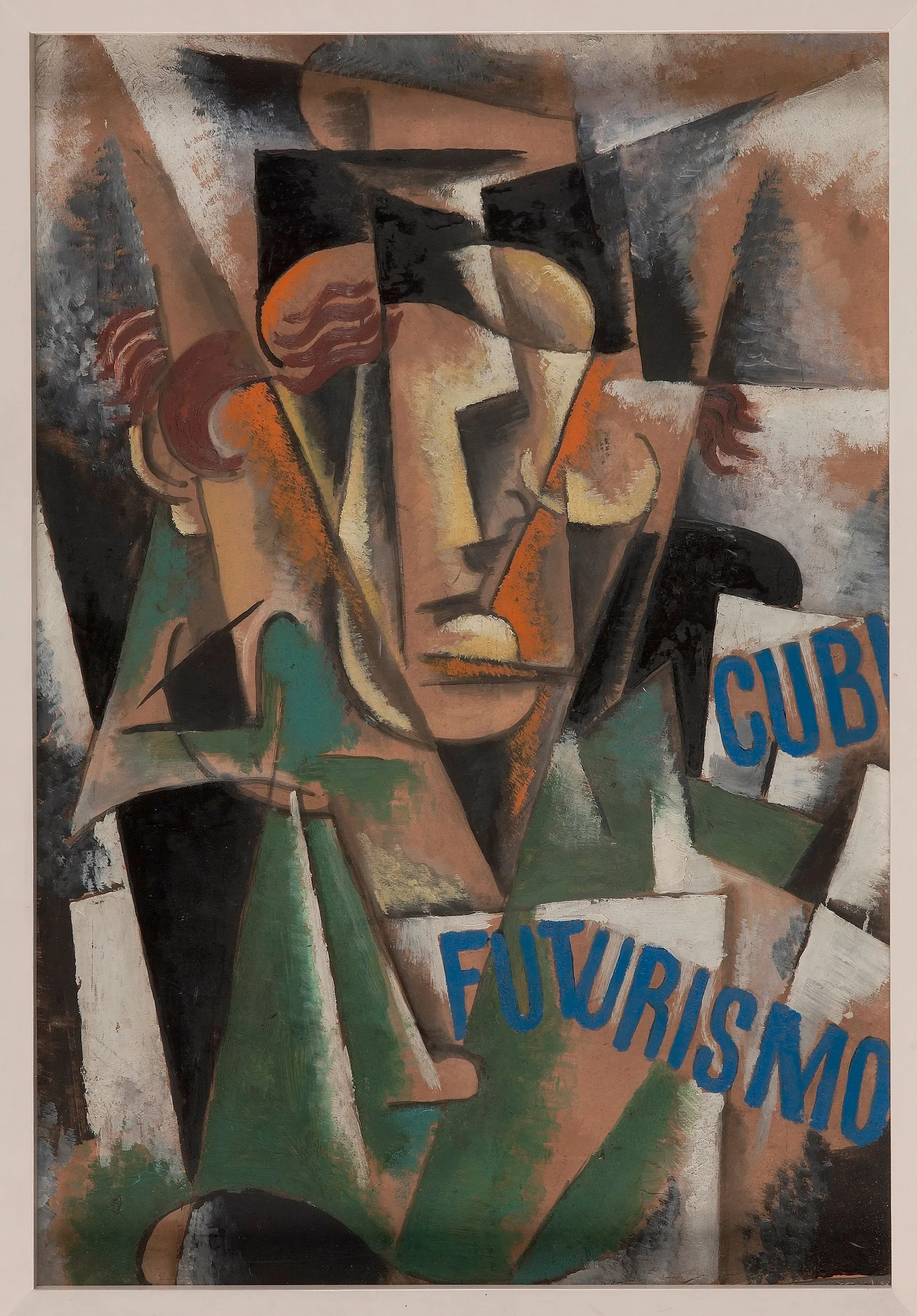 Λιουμπόβ Ποπόβα[Ιβάνοβσκοε (Ρωσική Αυτοκρατορία, σημ. Ρωσία) 1889 – Μόσχα (ΕΣΣΔ, σημ. Ρωσία) 1924] Μελέτη για πορτρέτο (εμπρόσθια όψη), 1915 Λάδι σε χαρτόνι, 59,5 × 41,6 εκ. MOMUS-Μουσείο Μοντέρνας Τέχνης-Συλλογή Κωστάκη Αρ. έργου 183.78-279R 