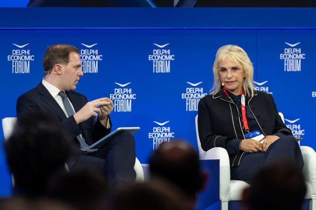 Η Ιουλία Τσέτη και ο δημοσιογράφος Γιώργος Ευγενίδης