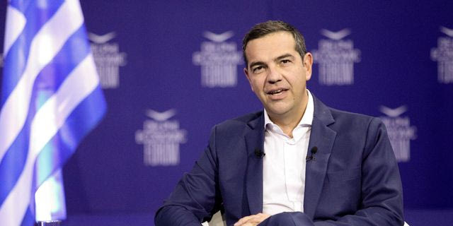 Ο Αλέξης Τσίπρας στο Οικονομικό Φόρουμ των Δελφών (φωτογραφία αρχείου)