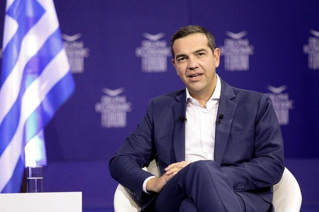 Ο Αλέξης Τσίπρας στο Οικονομικό Φόρουμ των Δελφών (φωτογραφία αρχείου)