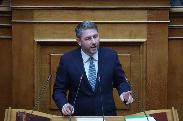 Ο Νίκος Ανδρουλάκης στη Βουλή